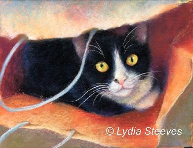 Cat In A Bag Pastel Online Class
